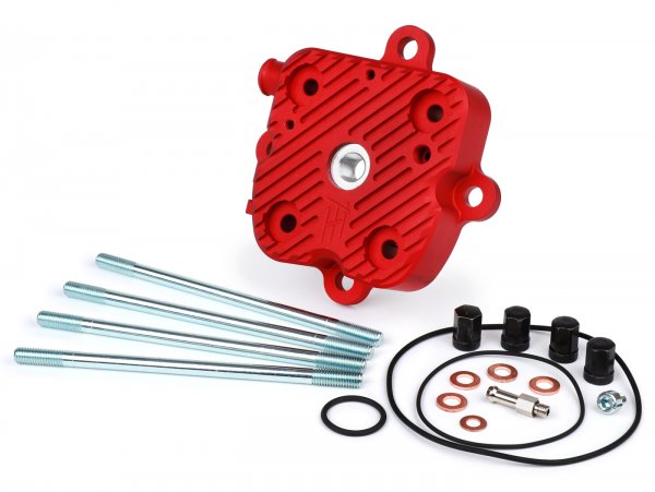 Cylinder head set V2.1 race -HEIKOTUNING- red - Piaggio 125-180 cc 2-stroke LC