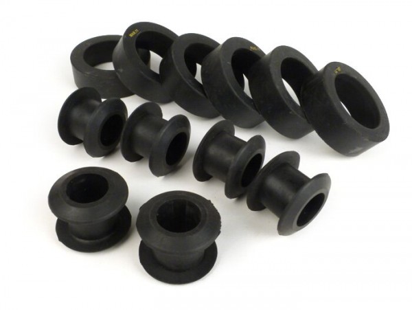 Rubber set sidecar -COZY- rear mounting (12 rubbers)