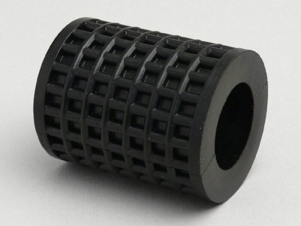 Kickstart rubber -OEM QUALITY- Vespa Largeframe - checkered (round) - black
