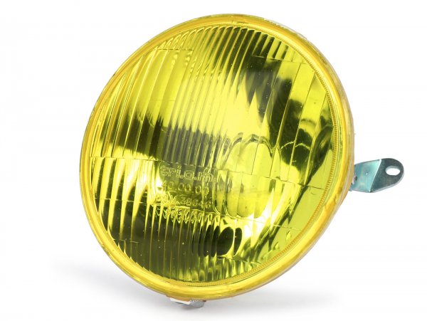 Scheinwerfer -TRIOM (NOS) Ø=146mm- Vespa PX - gelbe Streuscheibe