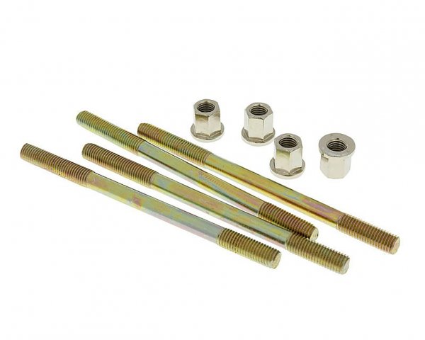 cylinder bolt set -NARAKU- incl. nuts M7 thread 110mm overall length - 4 pcs each