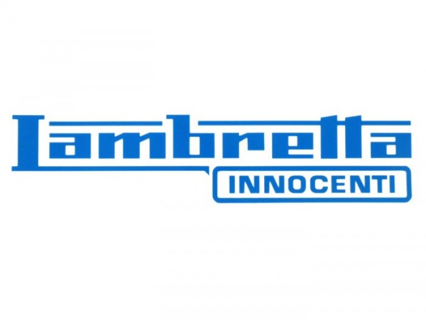 Aufkleber -LAMBRETTA Innocenti Lambretta 185x45mm- Blau