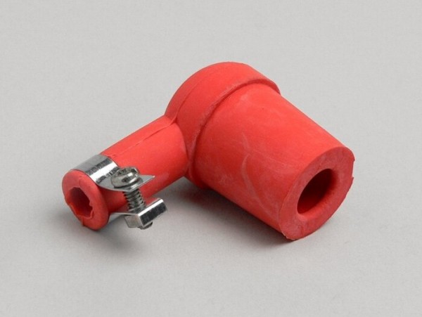 Spark plug connector -RUBBER- red