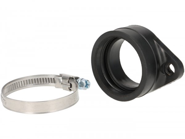 Carb/inlet manifold rubber with flange-STAGE6- CS=Ø40mm - fits Mikuni TMX35, Keihin PWK33, PWK35