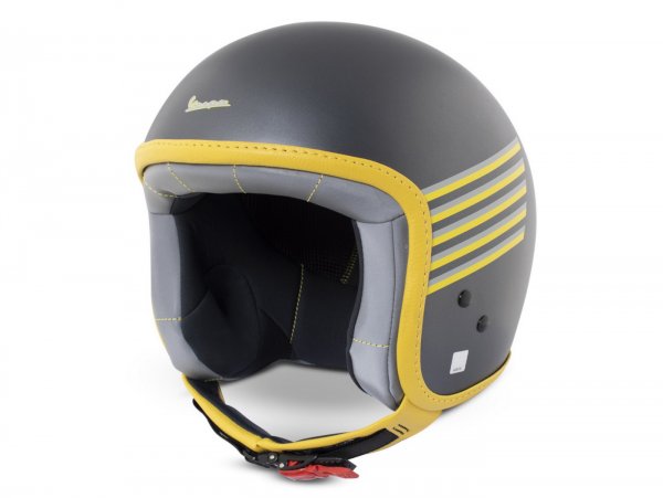 Helm -VESPA Jethelm Graphic- grau- S (55-56 cm)