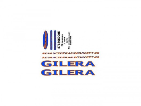 Dekorsatz -PIAGGIO- Gilera Runner - Silbern Moonlight (729)