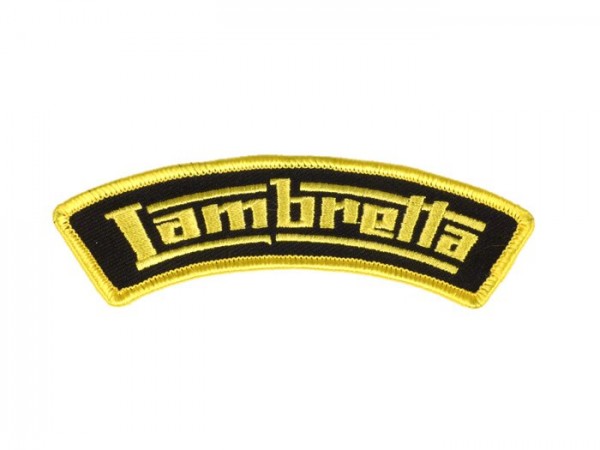 Toppa  -LAMBRETTA- giallo - spalla - 110x35mm