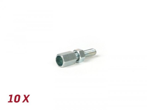Einstellschraube M5 x 20mm (Øinnen=6,9mm) -BGM ORIGINAL- (verwendet für Schaltraste Vespa) - 10 Stück