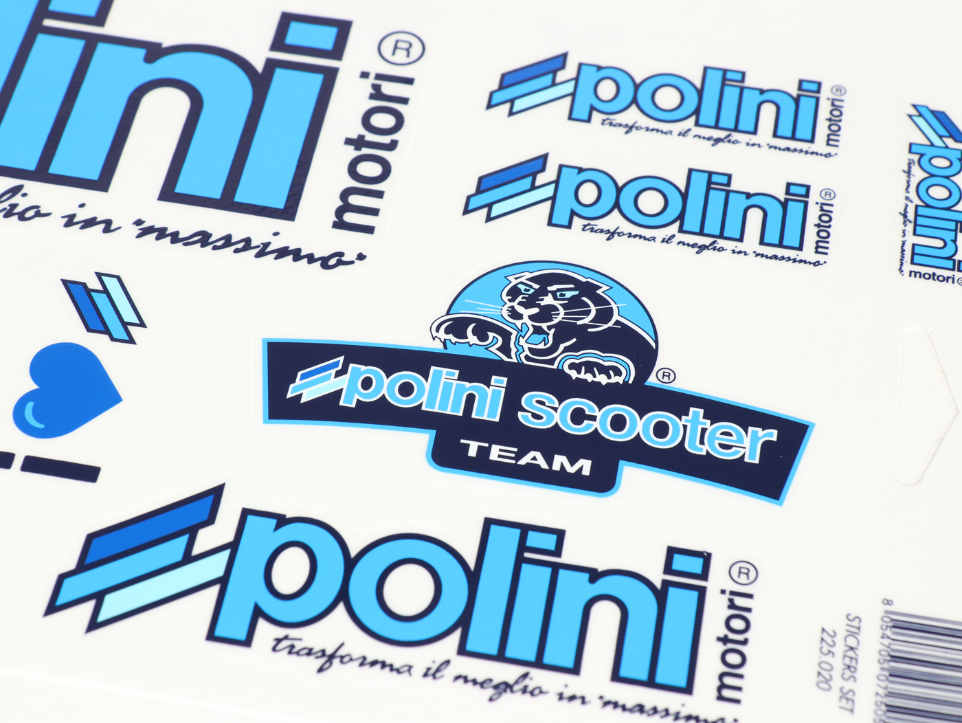 Sticker set -POLINI- Dreambike 170x297mm, Decals, Stickers, Accessories
