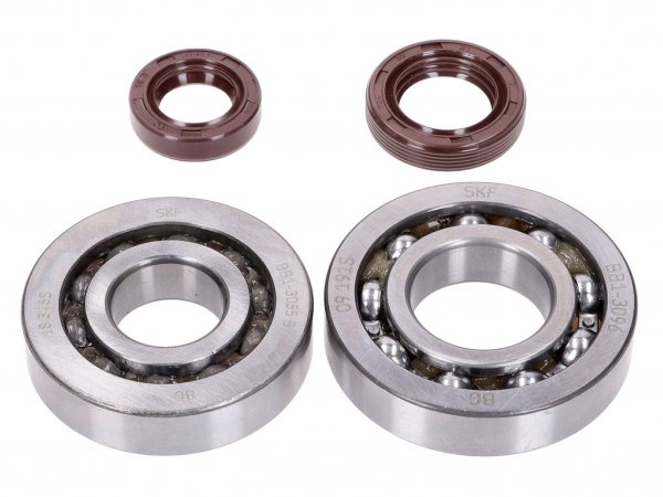 crankshaft bearing set -NARAKU- SKF, FKM Premium C3 for Kymco, SYM horizontal