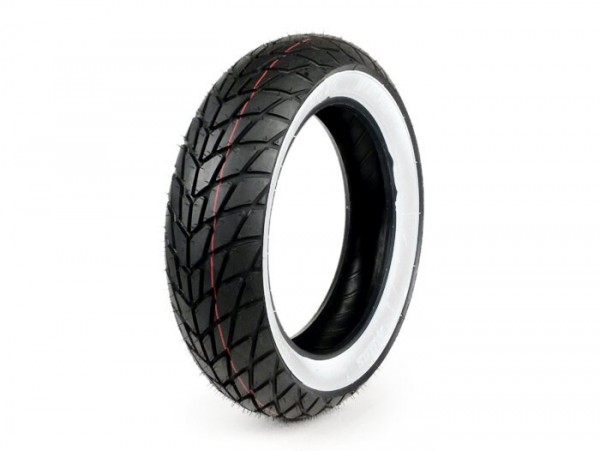 Tyre -SAVA/MITAS MC20 white wall- 130/70 - 12 inch TL 62P