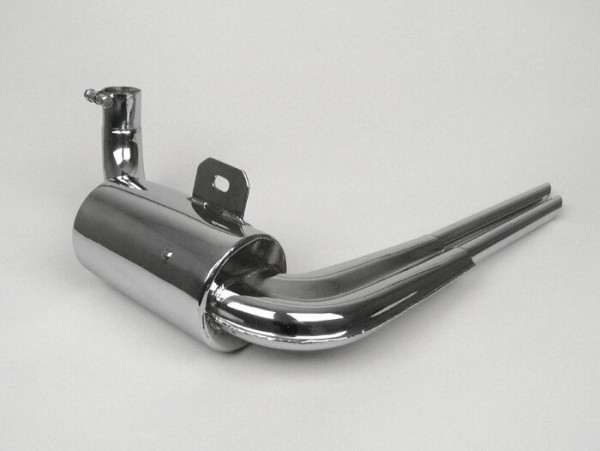 Exhaust -ABARTH replica stainless steel- Vespa PX80, PX125, PX150, Sprint150 (VLB1T), TS125 (VNL3T), GT125 (VNL2T), GTR125 (VNL2T), GL150 (VLA1T)