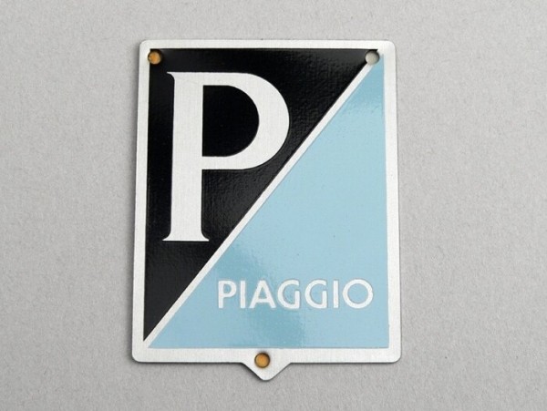 Badge horn cover -OEM QUALITY- Vespa Piaggio rectangle - Vespa 125 VNA