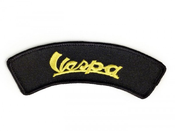 Toppa  -VESPA (vintage)- nero/giallo - spalla - 100x35mm