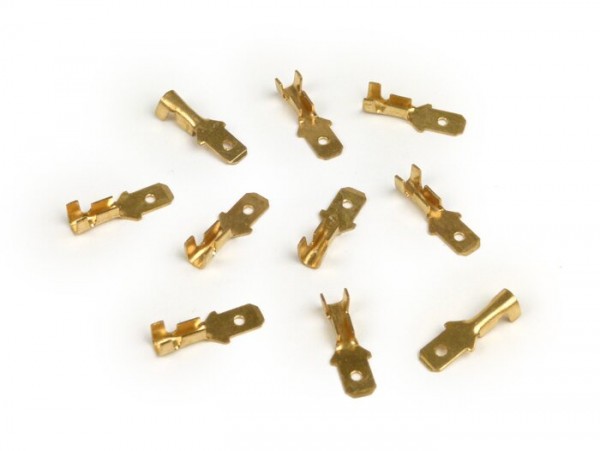 Crimp terminal - male spade connector 4.8mm Ø=0.5-1.0mm²- DIN 46343 - 10 pcs