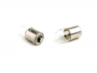 Light bulbs -BA15s (straight pins) - 12V 5W - set of 2 - white