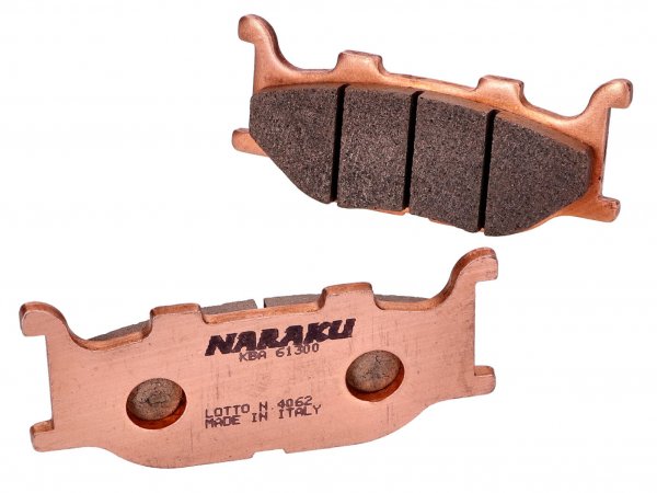 brake pads -NARAKU- sintered for Italjet Jupiter, Yamaha Majesty, MBK Skyliner