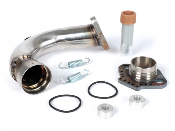 Exhaust manifold -HEIKOTUNING- Piaggio 125-180cc 2-stroke - stainless steel
