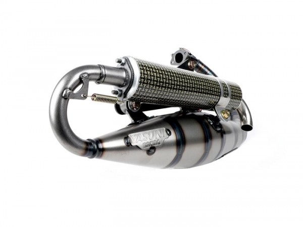 Exhaust -YASUNI Carrera 16- Minarelli 50cc (vertical cylinder) - BOOSTER, BUMP50, BWS50, SLIDER50, SPY, SR50 (-1994), STUNT, ZUMA50, AMICO