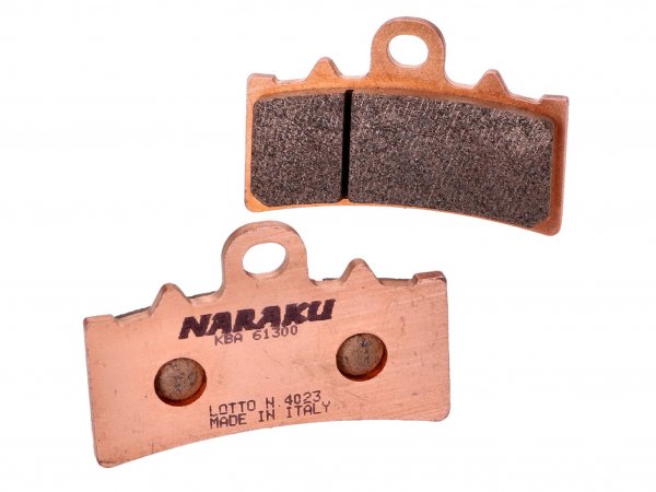 Plaquettes de frein -NARAKU- Sinter, avant pour KTM Duke, RC 125, 200, 390