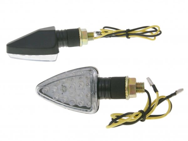 Blinker Set LED -101 OCTANE- Mini kurz - schwarz