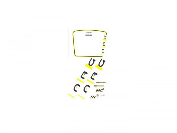 Emblemas -PIAGGIO- Piaggio NRG MC3 - amarillo (988)