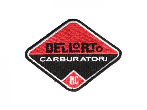 Patch thermocollant -Dellorto carb- rouge/noir - 65x85mm