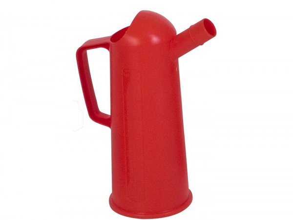 Oil jug -HÜNERSDORFF- 1000ml, (PP), red