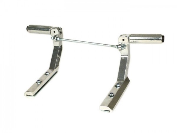 Footrest bar -FA ITALIA foldable- Vespa Smallframe V50, 50N, PV125, ET3, PK S, PK XL, Largeframe PX80, PX125, PX150, PX200, T5 125cc - aluminium