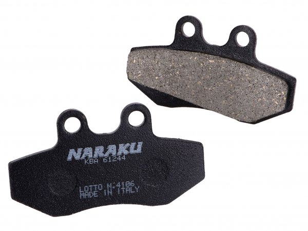 brake pads -NARAKU- organic for Aprilia, Beta, Derbi, Cagiva, Peugeot, Rieju