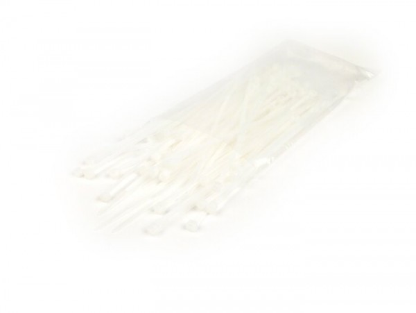 Jeu colliers rizlan -ETT 100 unités - blanc - 3,6x140mm