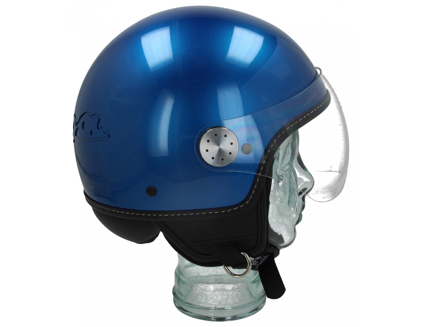 Casco -VESPA Visor 3.0- azul (vivace blue lucido (261/A)) - XS (52-54cm), Cascos, Cascos