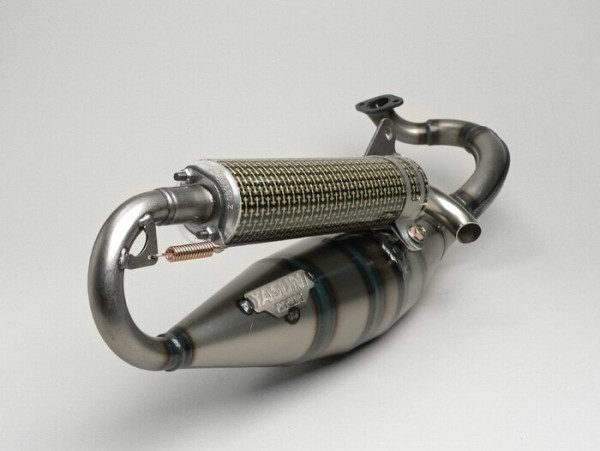 Exhaust -YASUNI R- Peugeot 50cc (horizontal cylinder), Derbi 50cc - carbon