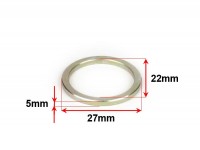 Spacer ring used as restrictor for variator -SUPERTEC Øinner=22mm, Øouter=27mm- Aprilia 50cc 2-stroke (ZD4RL, ZD4PK, ZD4SC), Suzuki Katana, Estilete, Zilion - 22x27x5mm