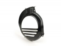Flywheel cover -OEM QUALITY- Vespa PX80, PX125, PX150 - black -  models with electric starter