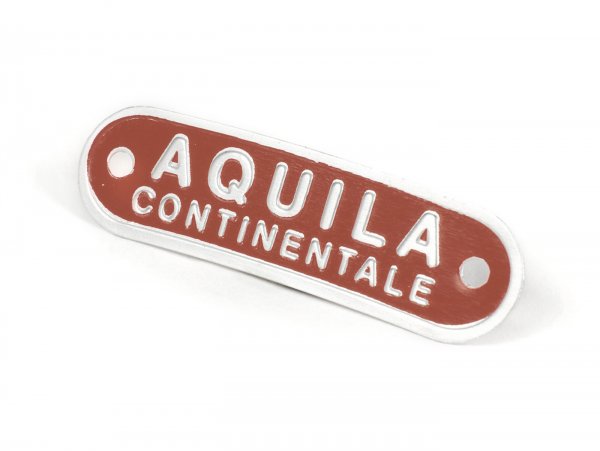 Schriftzug Sitzbank Vespa und Lambretta -MADE IN ITALY- Aquila Continentale - braun