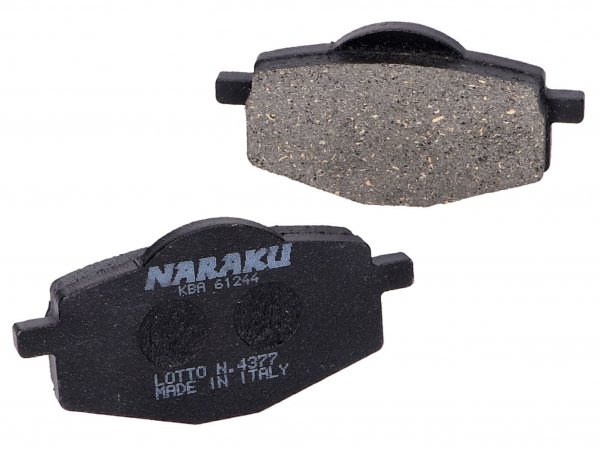 Plaquettes de frein -NARAKU- bio pour Yamaha Cygnus, TZR, MBK Flame, X-Power