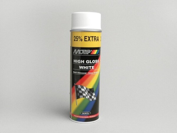 Vernice spray -MOTIP- bianco lucido - 500ml