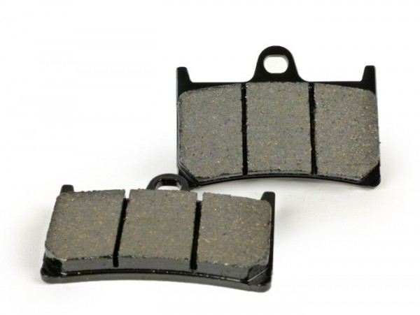 Brake pads -TRW Lucas, organic 69.2x51.3mm- Brembo brake caliper (Vespa GTS), Yamaha XP500 T-Max, XP530 T-Max, MT-07, MT-09, MT-10, YZF-R1 1000, YZF-R1M 1000, XJR1300
