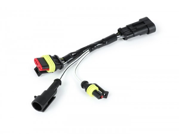 Kabel-Adapter-Kit Blinkerumrüstung hinten -BGM PRO- Vespa GTS125-300 HPE (Modelljahre 2019-) - zur Verwendung von Moto Nostra LED Blinker mit dynamischen LED Lauflicht