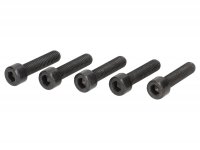 Allen screw kit (5 pcs) -DIN 912- M8 x 40 (8.8 stiffness) black coat - for wheel rim Vespa S, LX, GT, GTV, GTS 125-300, 946