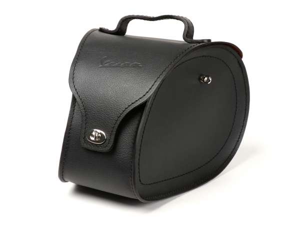 Tunnel bag -PIAGGIO, leather- Vespa Sprint 50, Sprint 125, Sprint 150  - black