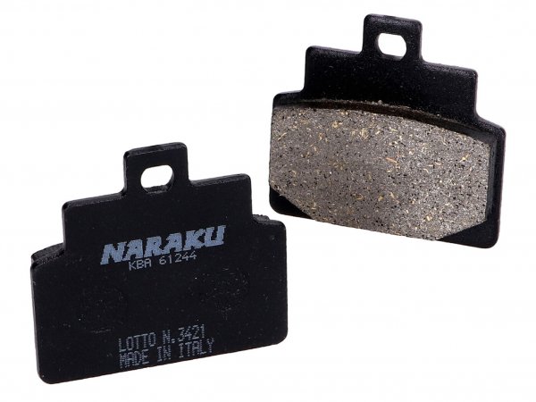 brake pads -NARAKU- organic for Aprilia Scarabeo 100, Leonardo