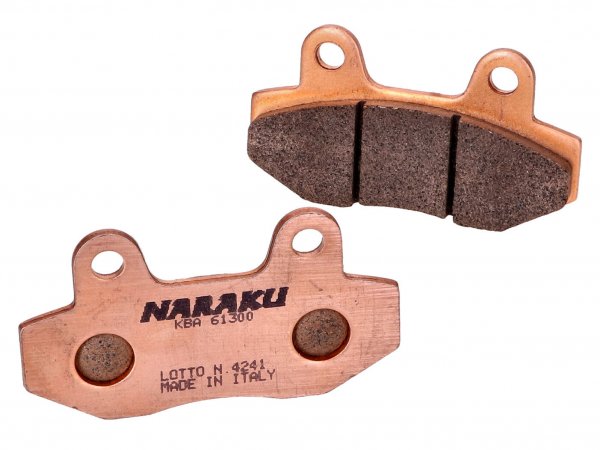 brake pads -NARAKU- sintered for Peugeot Speedfight 3, Hyosung GT, GV