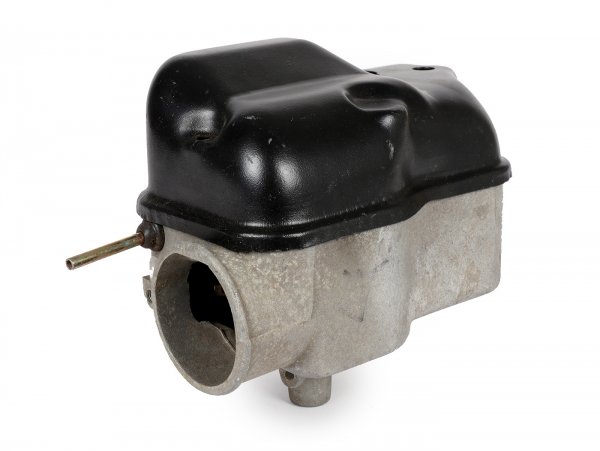 Vaschetta carburatore incl. pompa olio -LML valvola rotante con miscelatore- compatibile con carter motore LML per Vespa Largeframe (PX, Sprint, Rally, VBB, etc.)