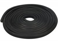 Floor board rubber -OEM QUALITY, W=14mm, 3 profile noses- Vespa 50s (V5SA1T 15324-), 90 (V9A1T -25000), VNA, VNB, VBB2T - 3900mm