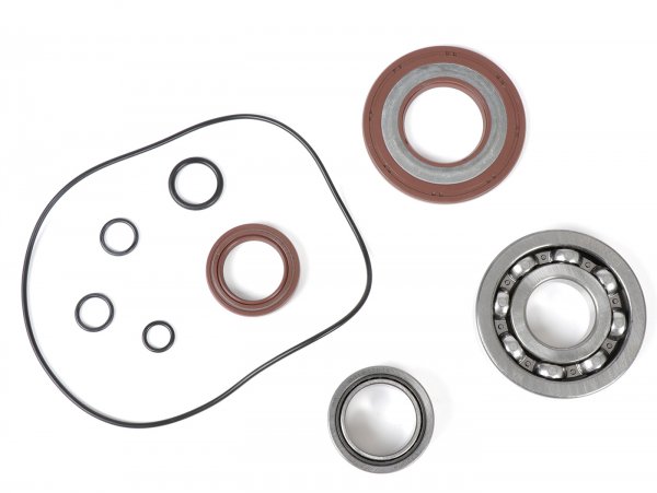 Bearing and oil seal set for crankshaft -BGM PRO- Vespa PX - rubber type - incl. O-rings