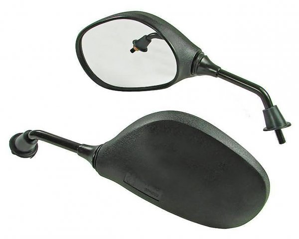 Set di specchietti -101 OCTANE- filettatura M8, lato destro filettatura sinistra con marchio di omologazione E