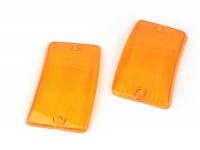 Paire cabochons clignotants -BOSATTA- Vespa PK50 XL, PK125 XL - avant - orange