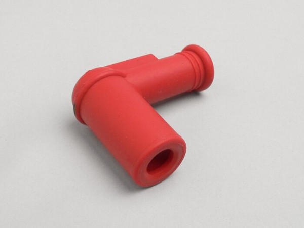 Spark plug connector -CHAMPION rubber- red
